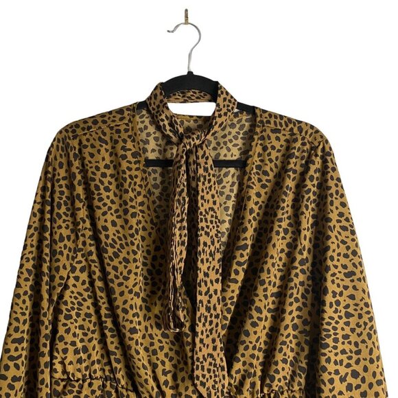 Shein Women's Leopard Print Tunic Top - Picture 2 of 8